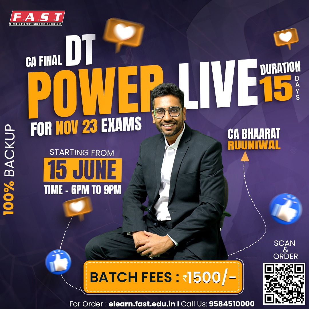 BUY CA VIDEO LECTURES - FAST EDUCATION INDORE.